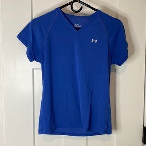 Blue Under Armor V-Neck Tee SM